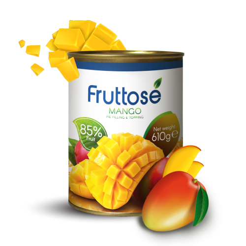 Fruttose Mango Pie Filling & Topping 610g